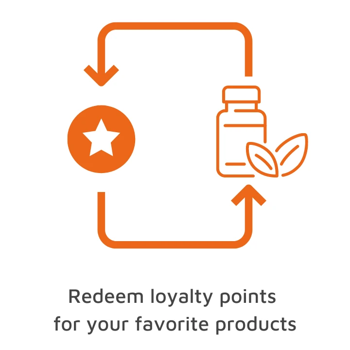 Exchange points for your favorite products.